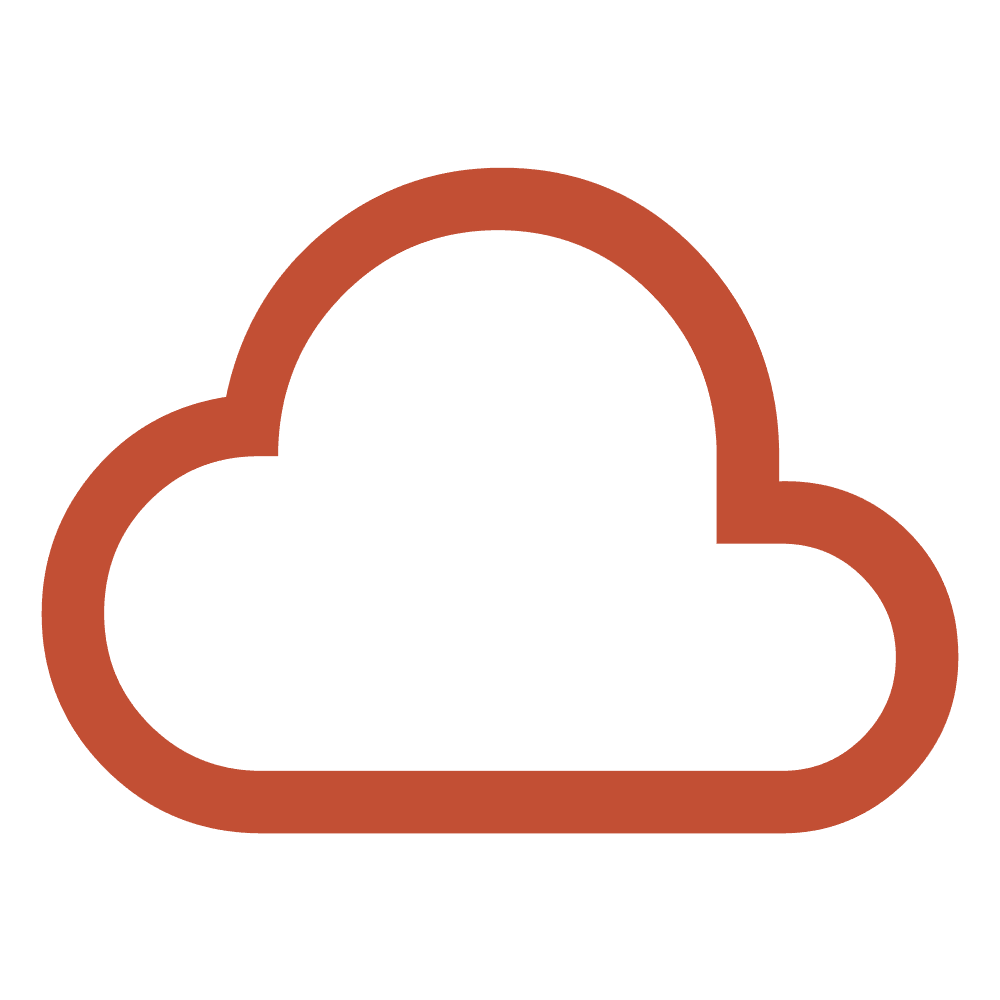Cloud hosting icon