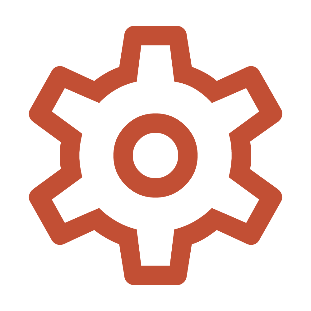 System settings and configuration icon